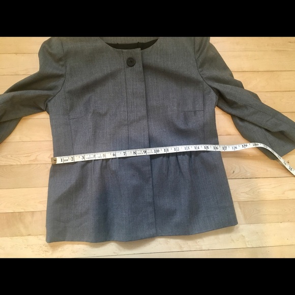 J. Crew Gray Suiting Peplum Blazer - Picture 12 of 13